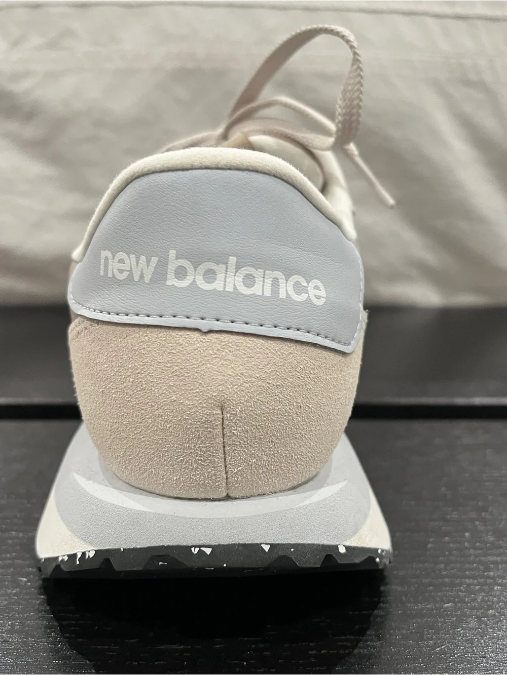 New Balance Women's Beige and Light Gray Casual Sneakers
